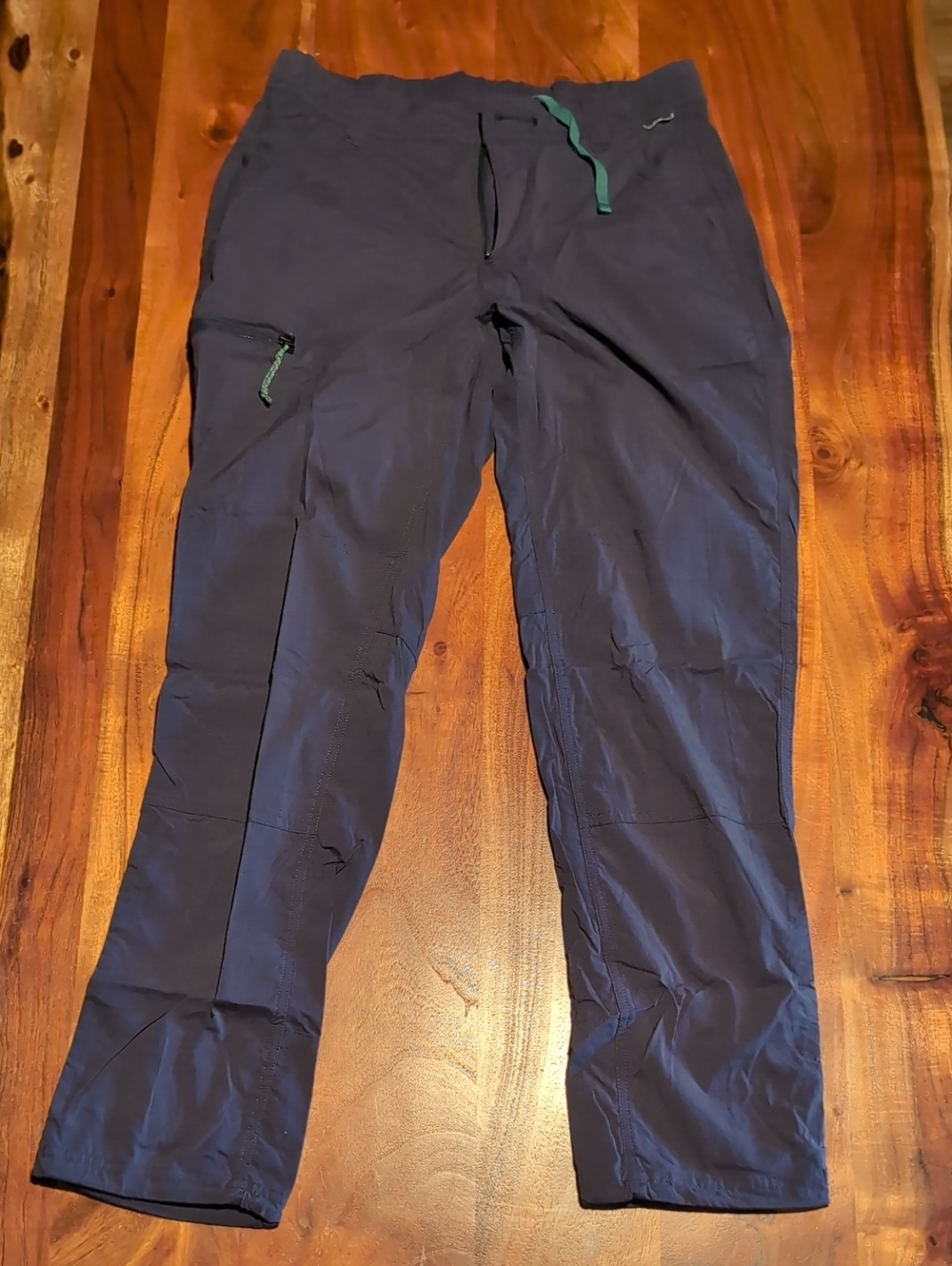 REI Navy Cargo Pants with Teal Accent